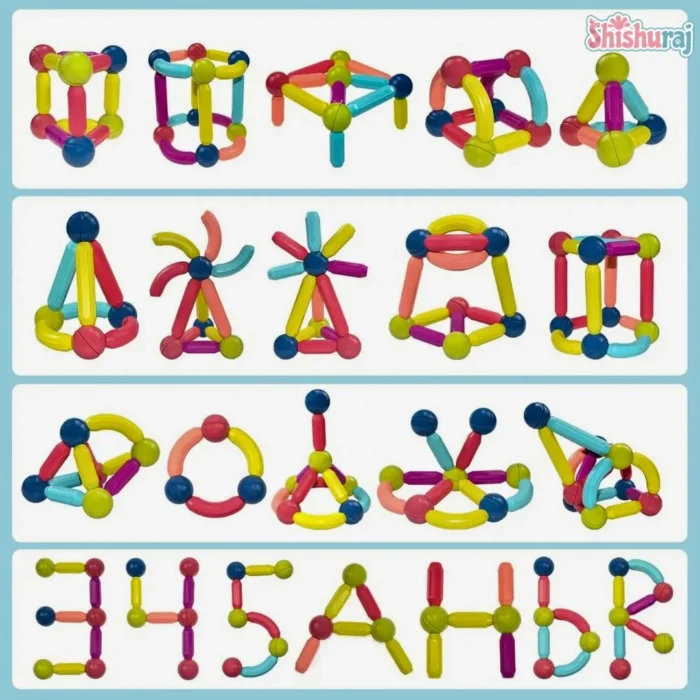 Magnetic Sticks Building Set 25 Pcs Price BD | Kids STEM Construction Toy Bangladesh | ShishuRaj - Image 6