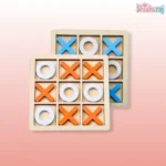 Tic Tac Toe XO Wooden Board Game - Image 3