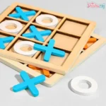 Tic Tac Toe XO Wooden Board Game - Image 5