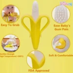 AppleBear Banana Shaped Silicone Toothbrush - Image 2