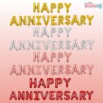 Happy Anniversary Foil Balloon