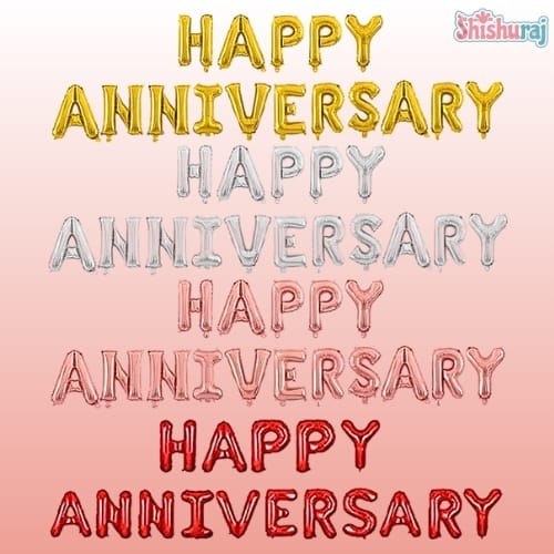 Happy Anniversary Foil Balloon
