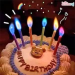 Flame Candle Multicolour 12pcs - Image 2