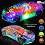 Transparent Colorful Light Music Car - Image 2