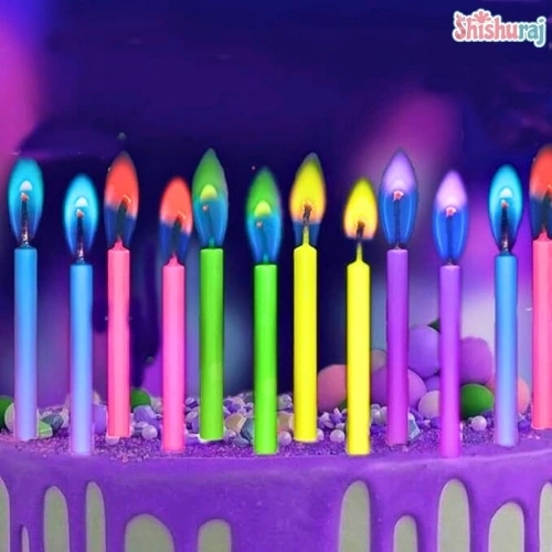 Flame Candle Multicolour 12pcs