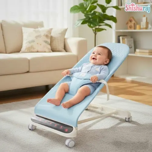 LED Musical Baby Bouncer Chair with Wheels