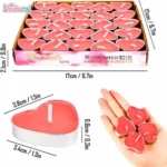 Heart Shaped Love Candle- 10pcs - Image 5