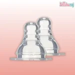 Apple Bear Liquid Silicone Nipple Pacifier Nibbler – 2 Pcs - Image 2