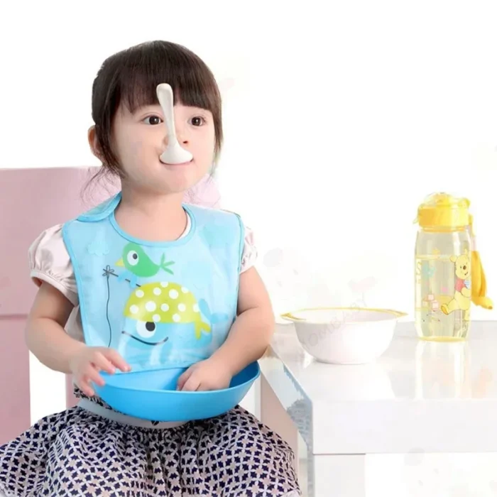 Waterproof Polyester Silicone Tray Bibs - Image 4