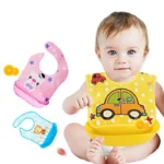 Waterproof Polyester Silicone Tray Bibs - Image 3