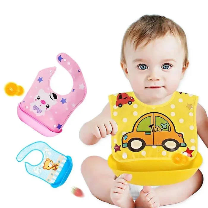 Waterproof Polyester Silicone Tray Bibs - Image 3