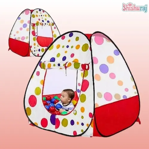 Foldable Kids Pop Up Play Tent House (84×84×92 cm) – With 50 Balls