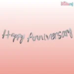 Happy Anniversary Cursive Banner - Image 4