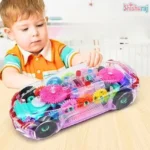 Transparent Colorful Light Music Car
