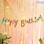 Happy birthday cursive banner - Image 2