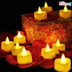 LED Candle Heart Shaped 6pcs - Image 3