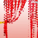 Heart Shape Metallic Foil Curtain - Image 2