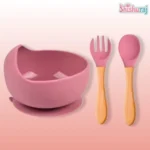 Silicone Bowl Fork and Spoon Set - Image 5