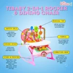2-in-1 Tii Baby Musical Rocking & Dining Chair - Image 3