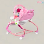 Hu Baby 4-in-1 Baby Rocking Chair Price In BD | Music, Vibration, Wheels & Dining Tray | ShishuRaj - Image 8