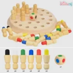 Wooden Match Stick Memory Chess Game - Image 3