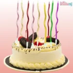 Spiral Metallic Candle 6pcs