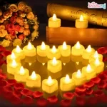 LED Candle Heart Shaped 6pcs - Image 4