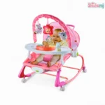 Hu Baby 4-in-1 Baby Rocking Chair Price In BD | Music, Vibration, Wheels & Dining Tray | ShishuRaj - Image 9