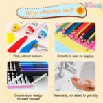 Unicorn Art Set – 145 PCS Drawing Kit for Kids - Image 3