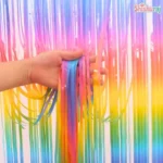 Rainbow Foil Backdrop Curtain
