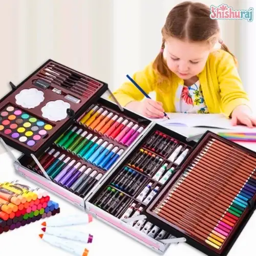 Unicorn Art Set – 145 PCS Drawing Kit for Kids
