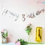 Happy birthday cursive banner - Image 3