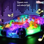 Transparent Colorful Light Music Car - Image 4