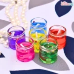 Glass Gel Candle Multicolor 6pcs - Image 3