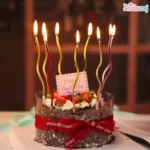 Spiral Metallic Candle 6pcs - Image 3