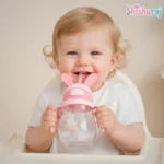 Cute Rabbit Baby Mum Pot With Straw 350ml - Image 2