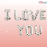 I Love You Foil Balloon - Image 4