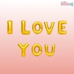 I Love You Foil Balloon - Image 5