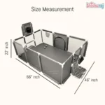 Baby Playpen 66×46 Inch Price in Bangladesh | Large Safety Play Yard for Babies & Toddlers Indoor - Image 2