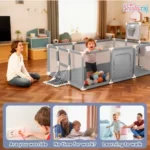 Baby Playpen 66×46 Inch Price in Bangladesh | Large Safety Play Yard for Babies & Toddlers Indoor - Image 3