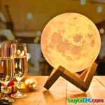 Moon Lamp with Wooden Stand - Image 3