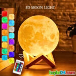 Moon Lamp with Wooden Stand - Image 2