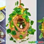 Bird Nest with Bird, Leaf & String Light - Image 4