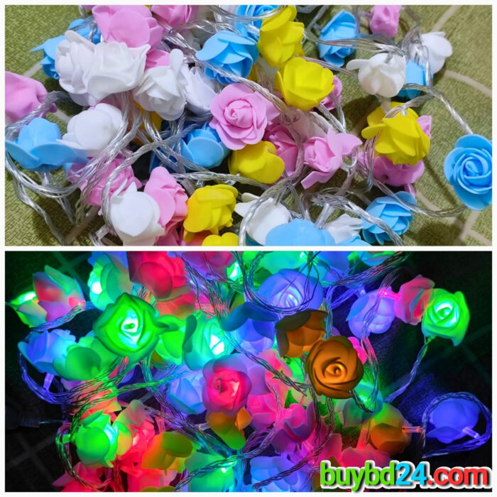 Rose Fairy Light (80 pcs) – 28ft - Image 3