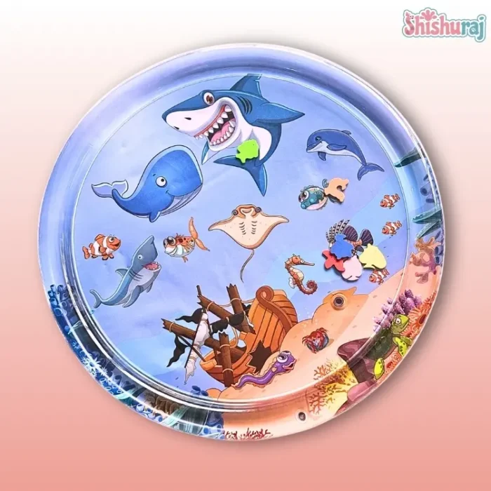 Tummy Time Baby Water Play Mat – 65×65cm - Image 6