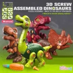 3D Screw Assembled Dinosaurs Puzzle - Image 2