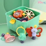 11pcs Baby Rattle Teether Set Price in Bangladesh | Newborn Sensory & Teething Toy Kit BD - Image 2