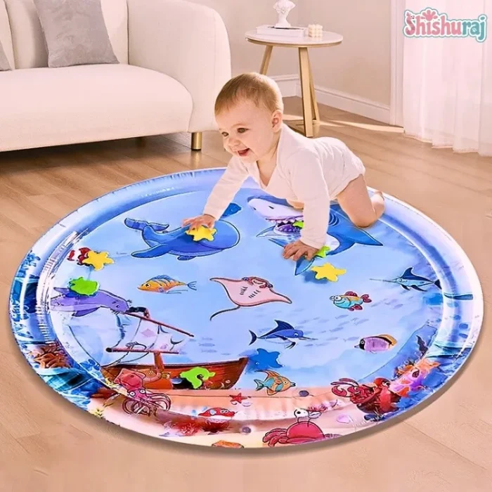 Tummy Time Baby Water Play Mat – 65×65cm - Image 3