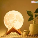 Moon Lamp with Wooden Stand - Image 3