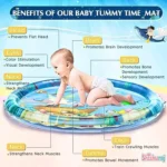 Tummy Time Baby Water Play Mat – 65×65cm - Image 7